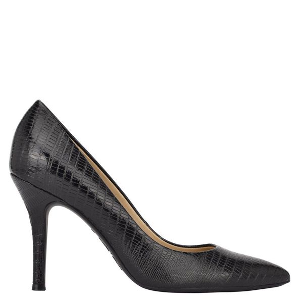 Nine West Fifth 9x9 Pointy Toe Black Pumps | South Africa 18D68-9N67